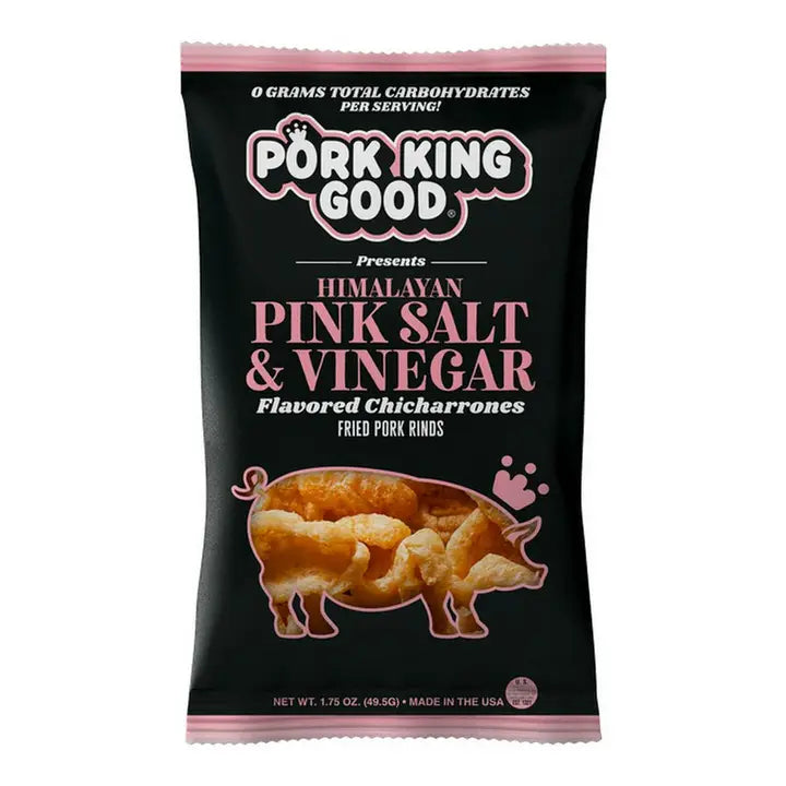 Pork King Good Pork Rinds - Himalayan Pink Salt & Vinegar