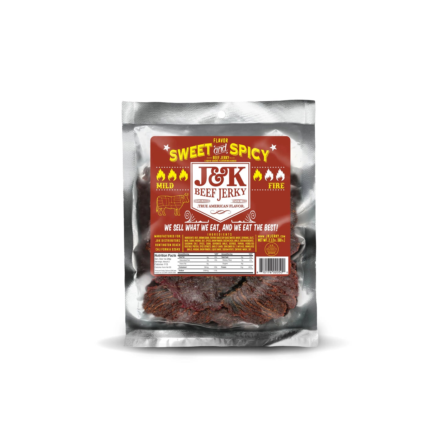 J&K Sweet & Spicy Beef Jerky