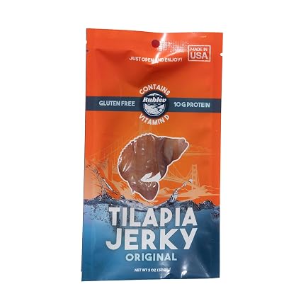 Rublev Fish Jerky - Tilapia, Original Flavor