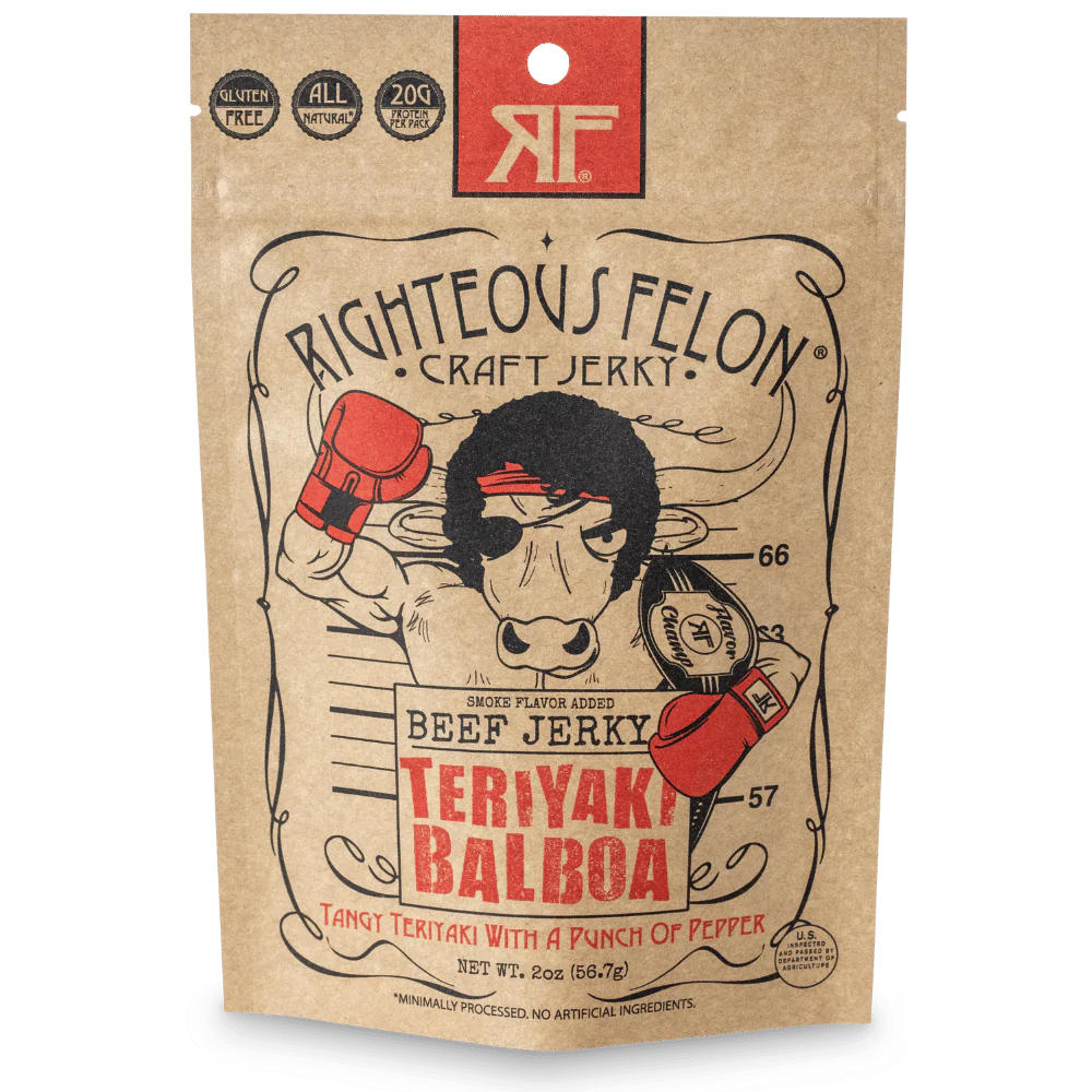 Righteous Felon Teriyaki Balboa Beef Jerky