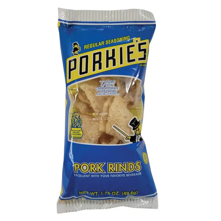 Porkie's Regular Seasoning Pork Rinds