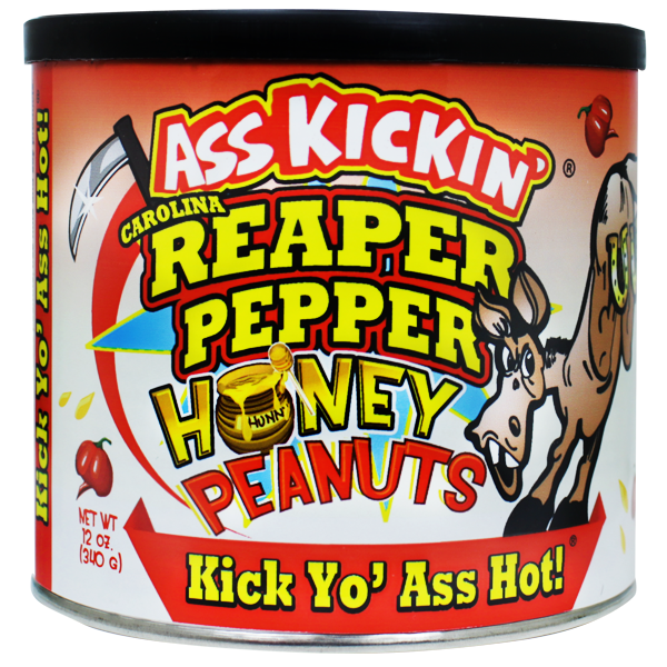 Ass Kickin' Carolina Reaper Pepper Honey Peanuts