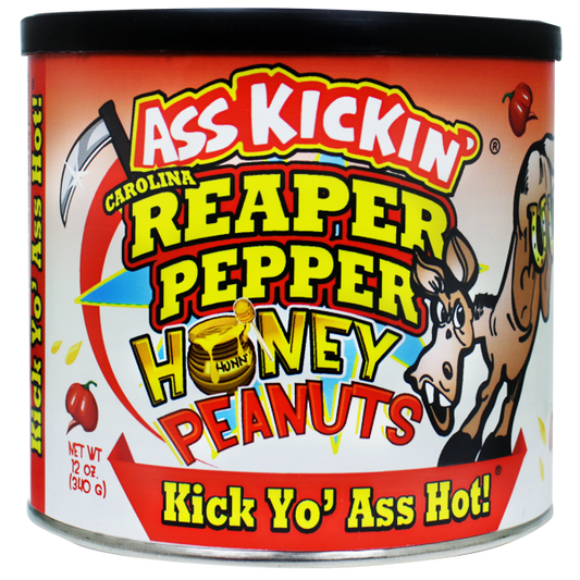 Ass Kickin' Carolina Reaper Pepper Honey Peanuts