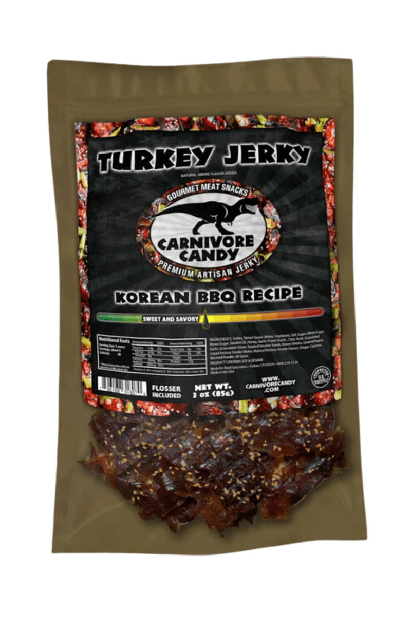 Carnivore Candy Korean BBQ Turkey Jerky