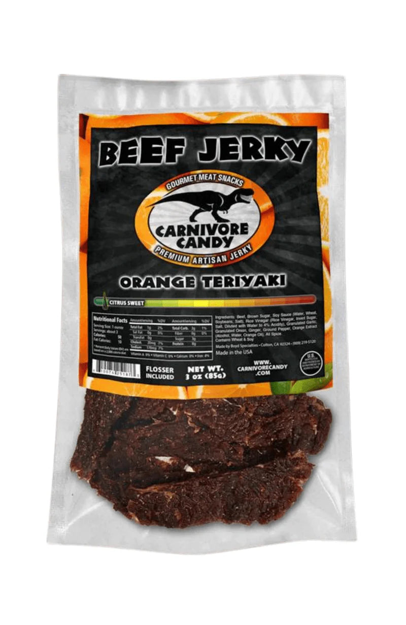 Carnivore Candy Orange Teriyaki Beef Jerky
