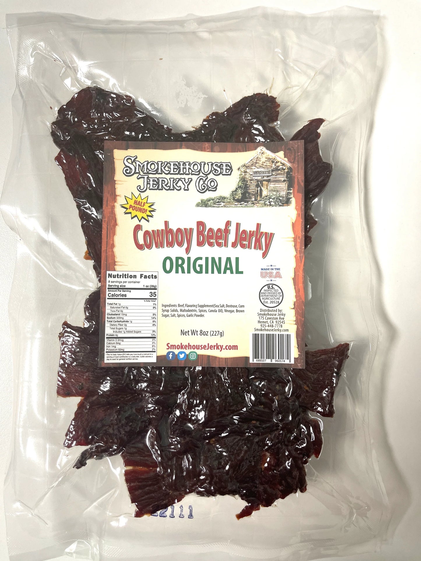Smokehouse Original Cowboy Beef Jerky
