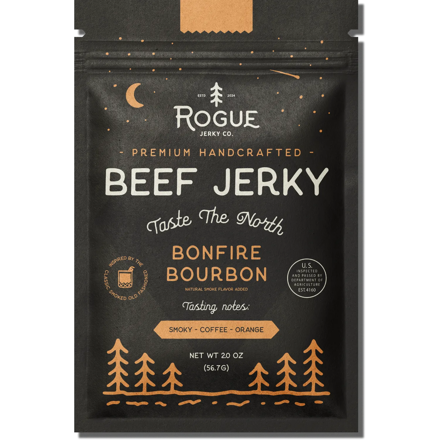 Rogue Bonfire Bourbon Beef Jerky