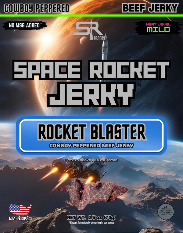 Space Rocket Cowboy Peppered Beef Jerky (Rocket Blaster)