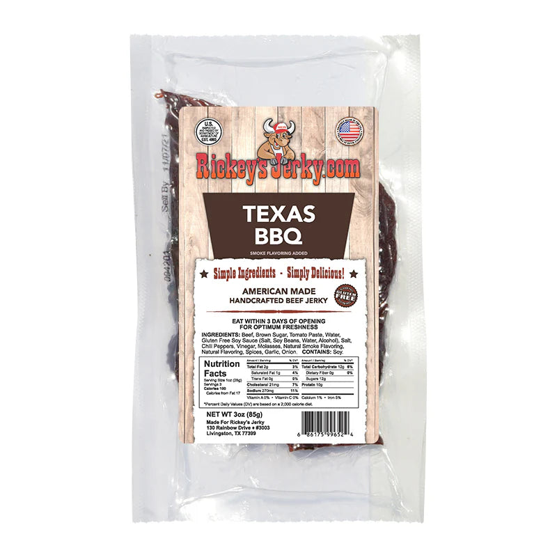 Rickey's Texas BBQ Beef Jerky