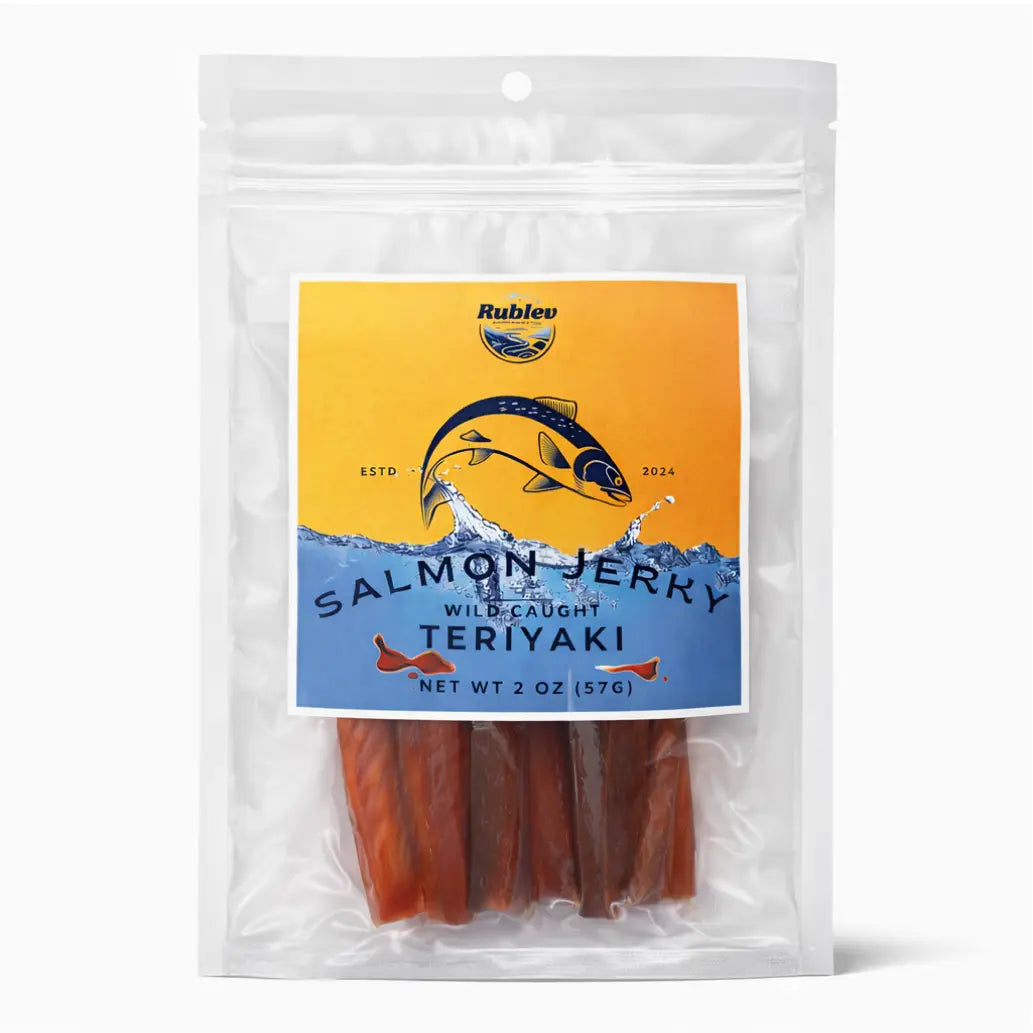 Rublev Corp Wild-Caught Salmon Jerky Teriyaki Flavor