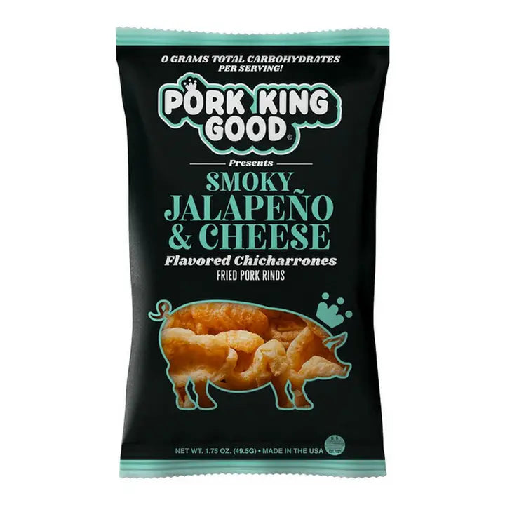 Pork King Good Pork Rinds - Smoky Jalapeno & Cheese