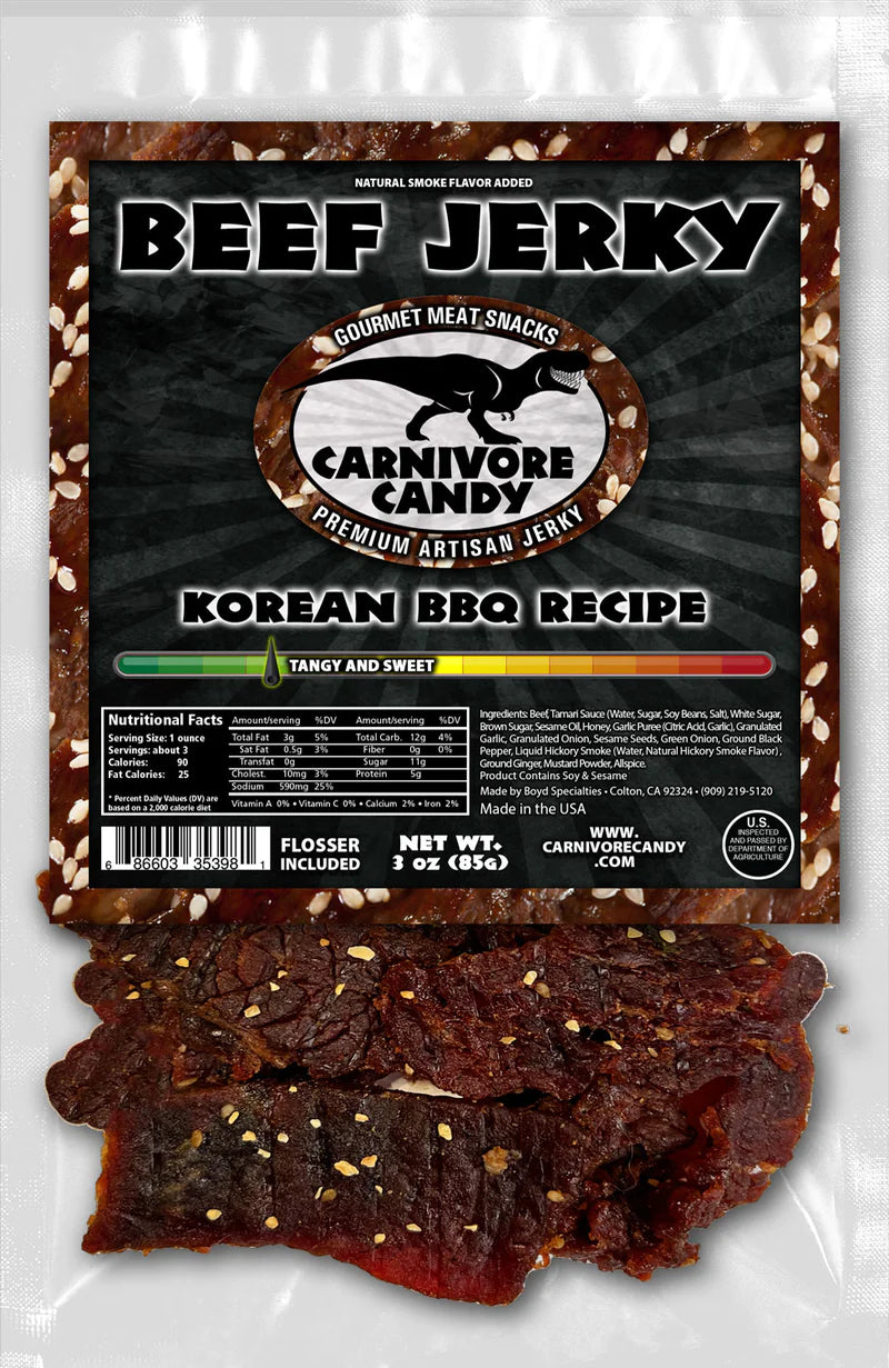 Carnivore Candy Korean BBQ Beef Jerky