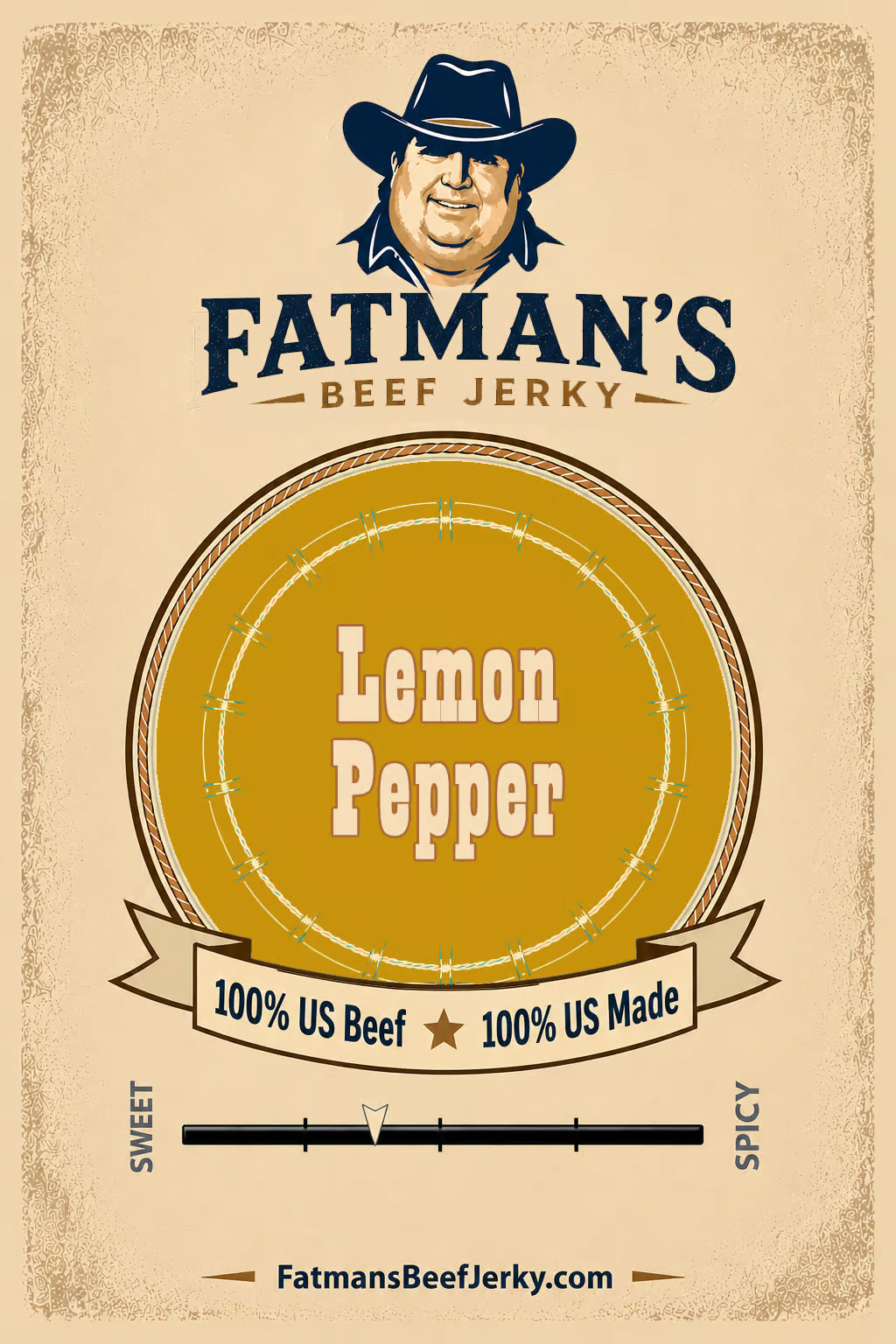 Fatman's Lemon Pepper Beef Jerky
