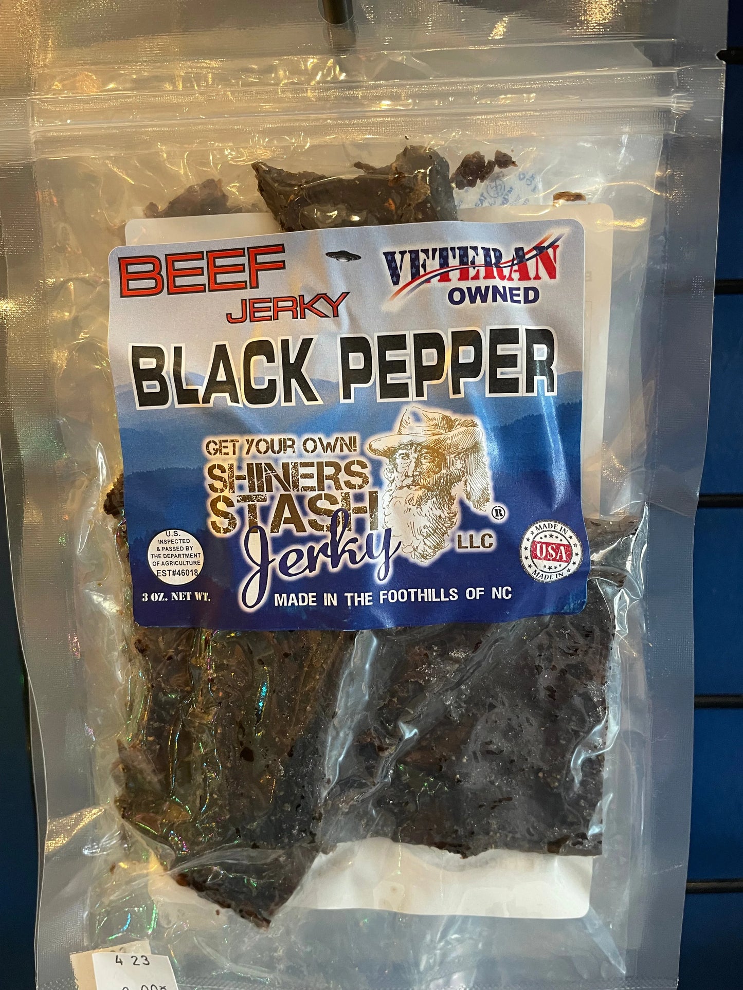 Shiners Stash Black Pepper Beef Jerky