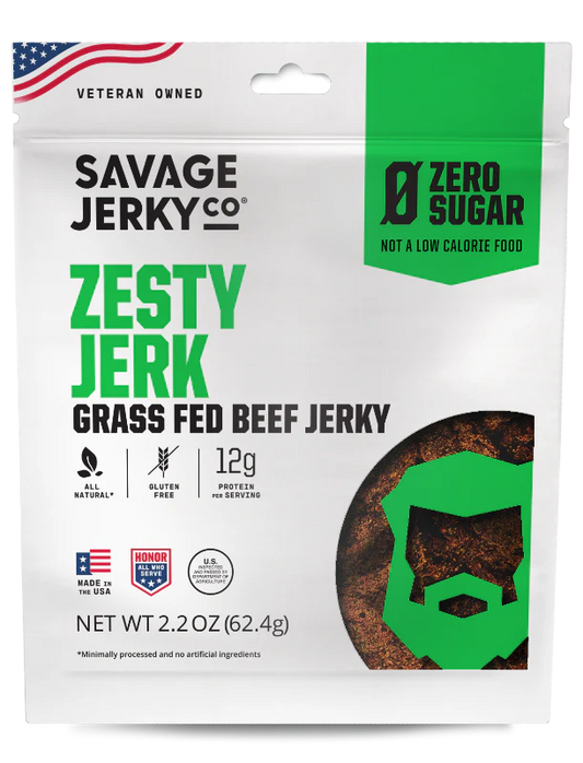 Savage Zesty Jerky Zero Sugar Beef Jerky