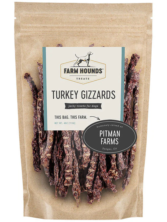 Farm Hounds Turkey Gizzards Dog Treats