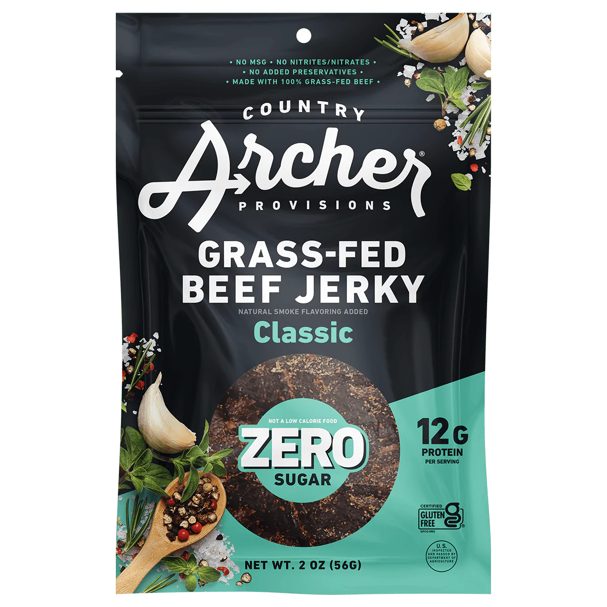 Country Archer Classic Zero Sugar Beef Jerky