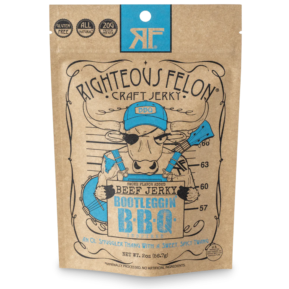 Righteous Felon Bootleggin' BBQ Beef Jerky