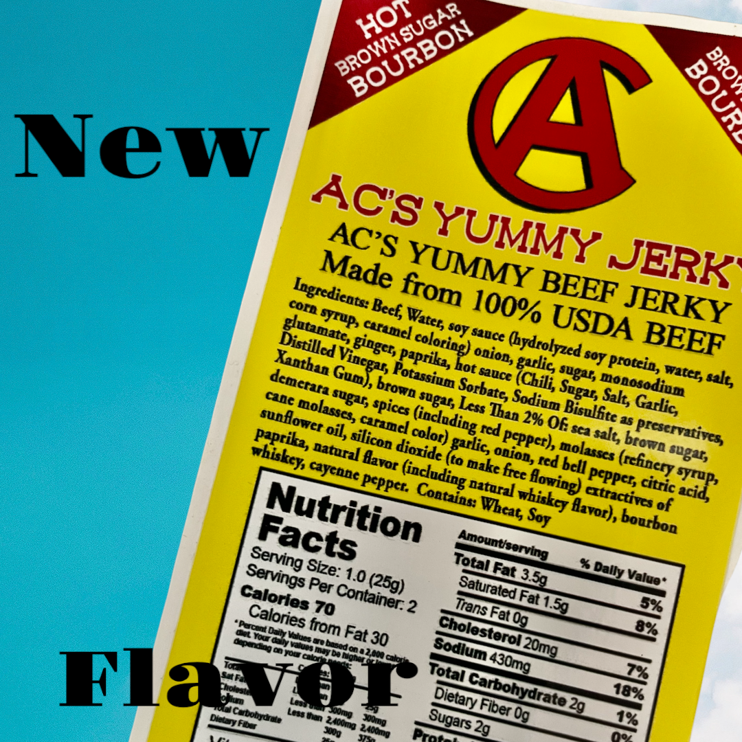 AC's Yummy Jerky Hot Brown Sugar Bourbon