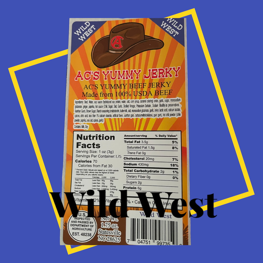 AC's Yummy Beef Jerky Wild West