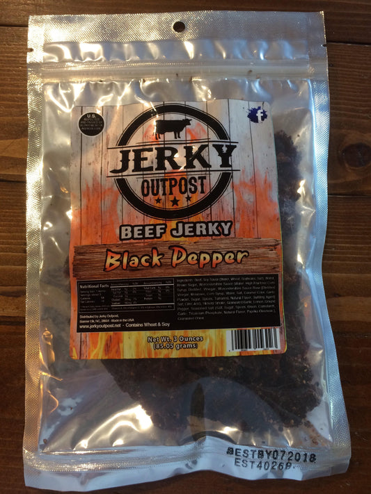Jerky Outpost Black Pepper Beef Jerky