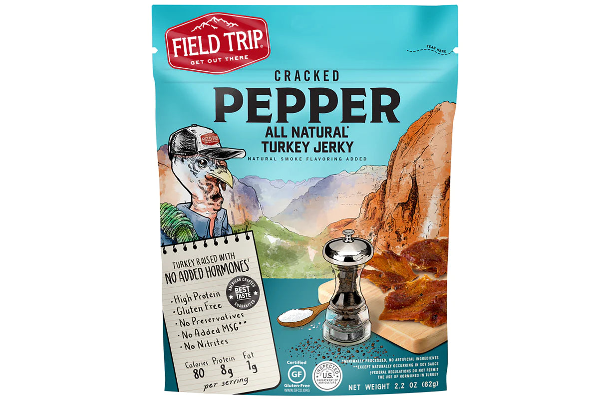 Field Trip Cracked Pepper Turkey Jerky