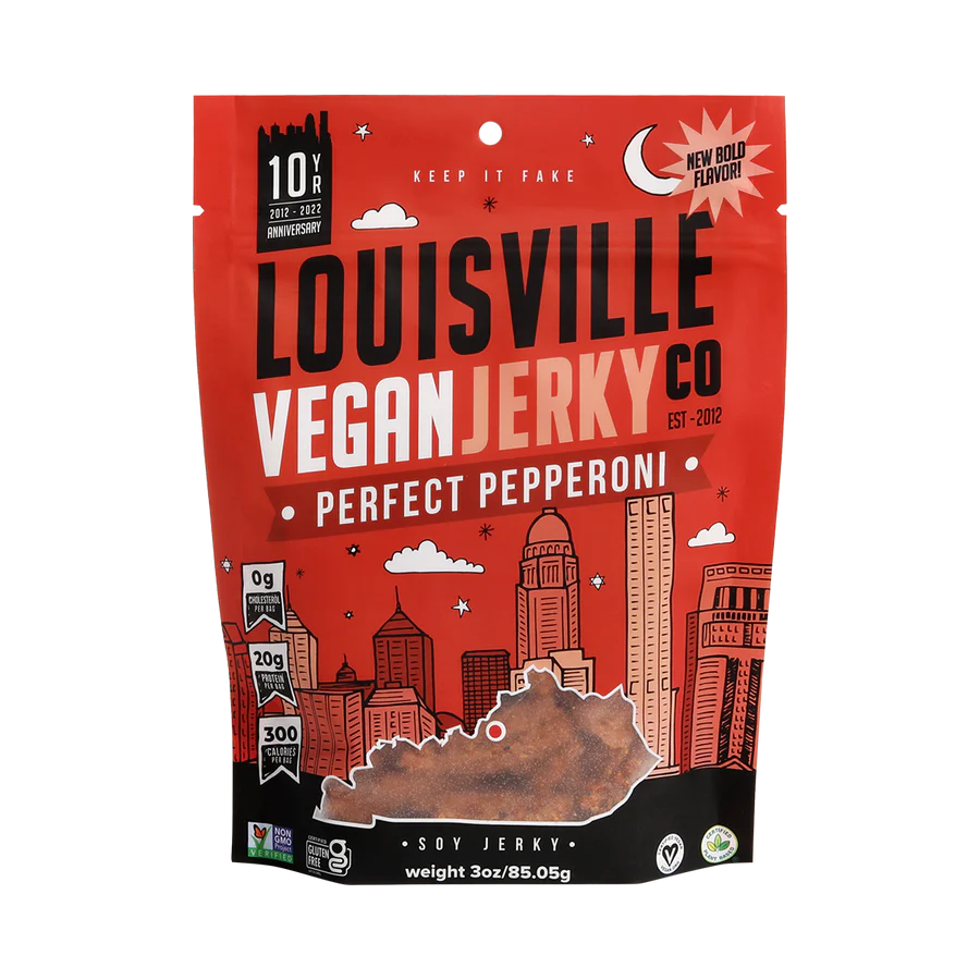 Louisville Vegan Jerky Perfect Pepperoni