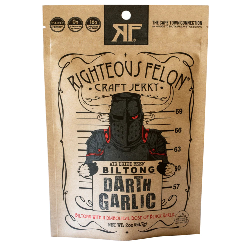 Righteous Felon Darth Garlic Biltong