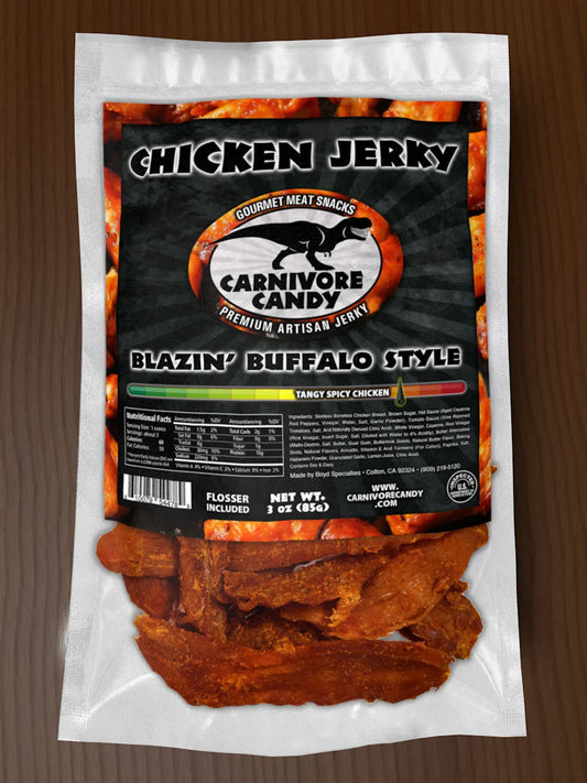 Carnivore Candy Blazin' Buffalo Chicken Jerky