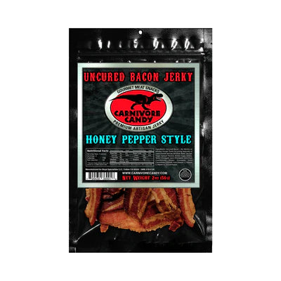 Carnivore Candy Honey Pepper Style Bacon Jerky