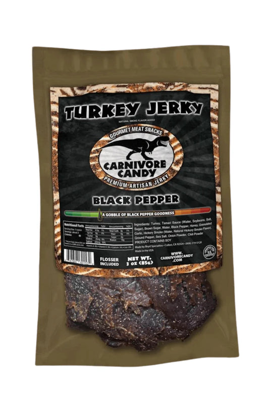 Carnivore Candy Black Pepper Turkey Jerky