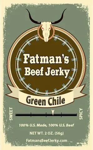 Fatman's Green Chile Beef Jerky