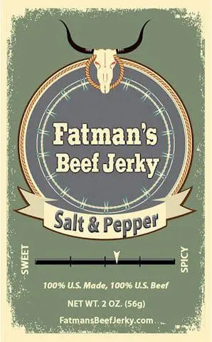 Fatman's Salt & Pepper Beef Jerky