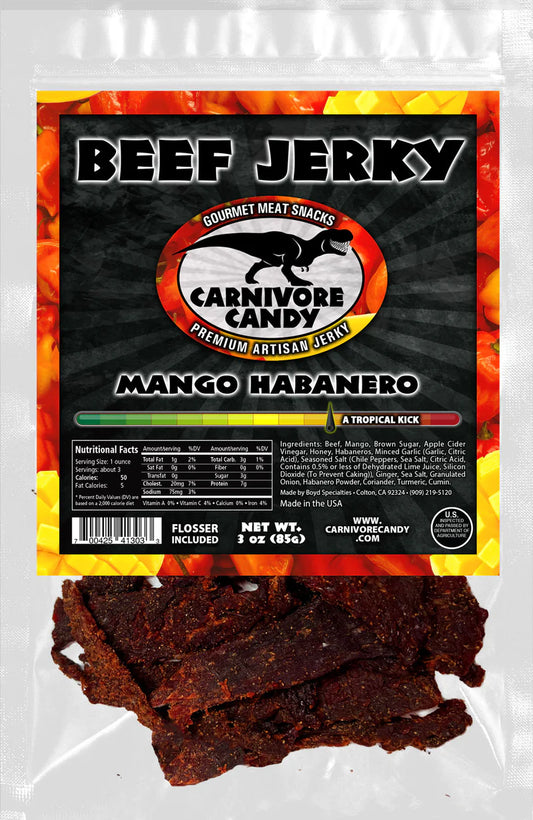 Carnivore Candy Mango Habanero Beef Jerky