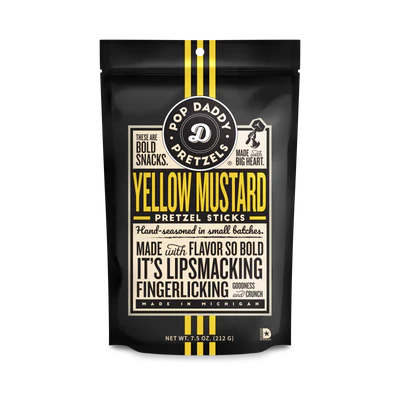 Yellow Mustard Seasoned Pretzels