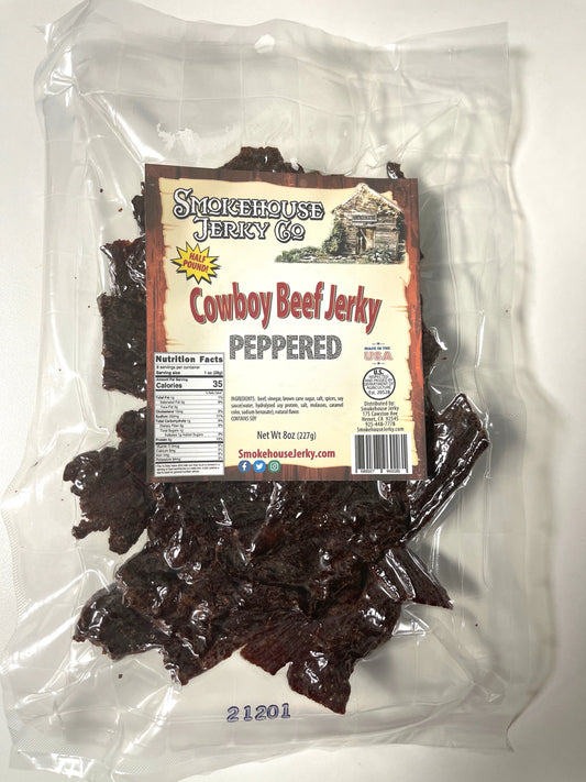 Smokehouse Peppered Cowboy Beef Jerky