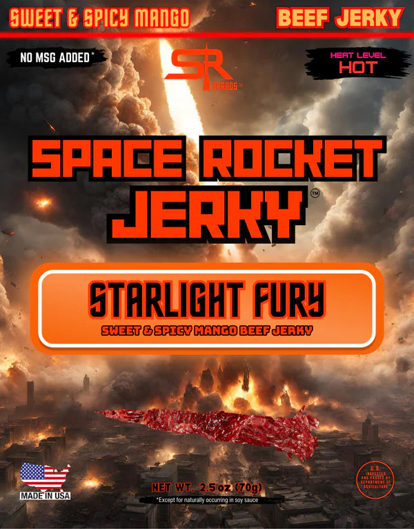 Space Rocket Sweet & Spicy Mango Beef Jerky (Starlight Fury)