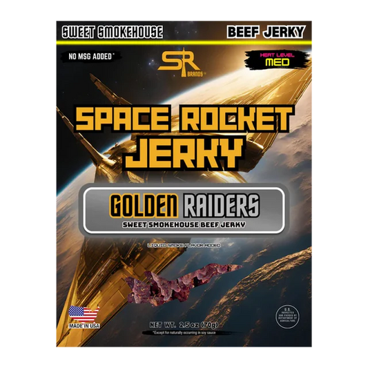Space Rocket Sweet Smokehouse Beef Jerky (Golden Raiders)