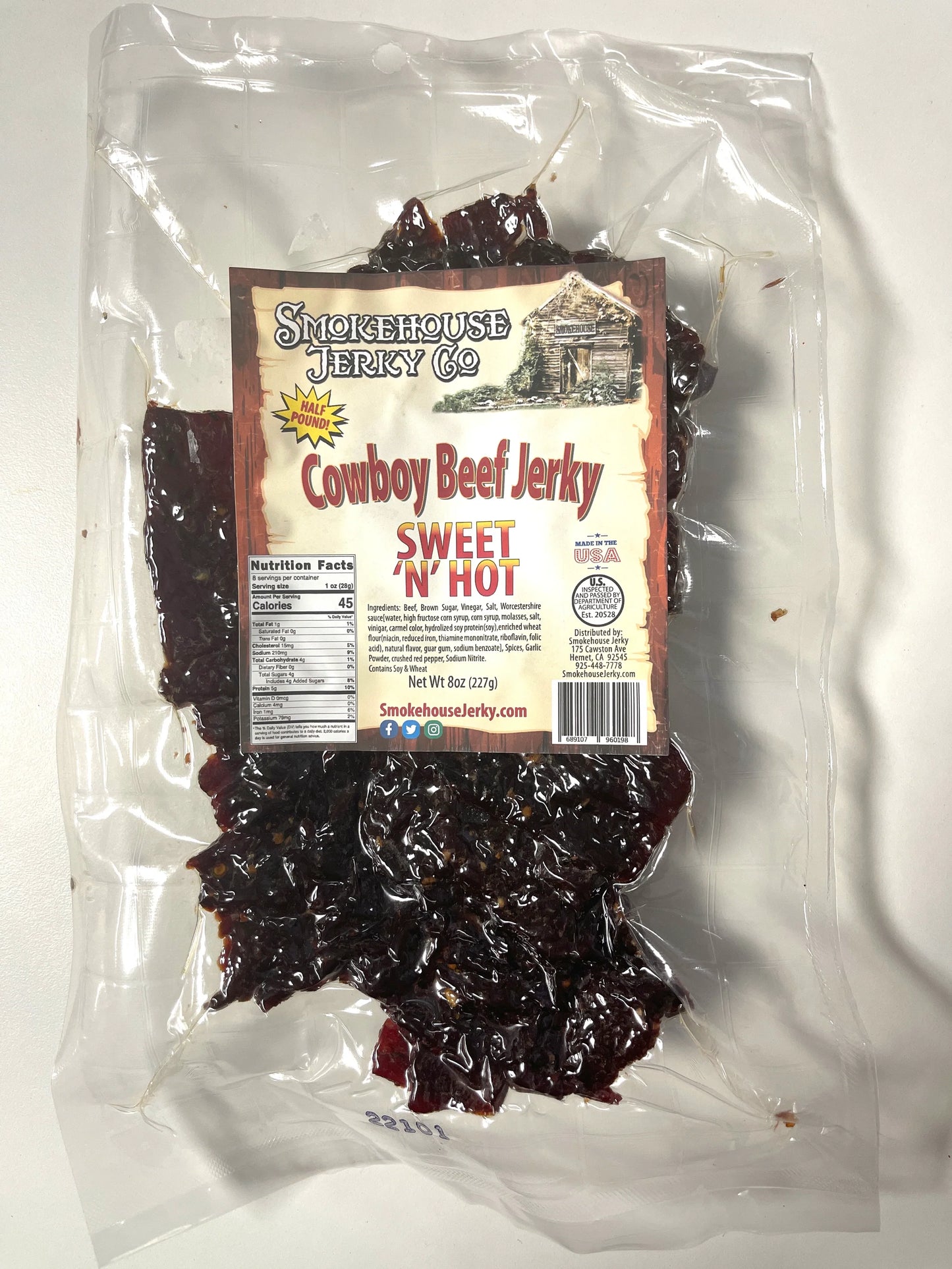 Smokehouse Sweet n' Hot Cowboy Beef Jerky