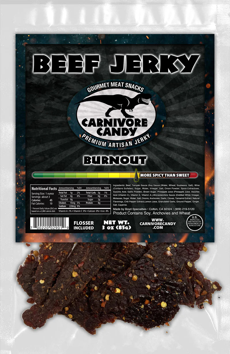 Carnivore Candy Burnout Beef Jerky