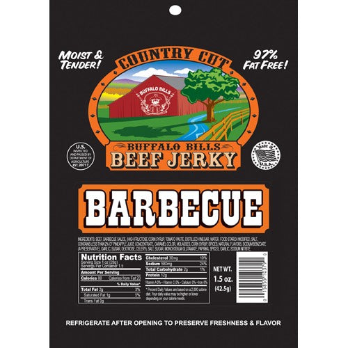 Buffalo Bill's Country Cut Barbecue Beef Jerky (1.5 oz)