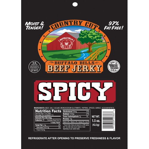 Buffalo Bill's Country Cut Spicy Beef Jerky (1.5 oz)