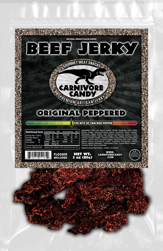 Carnivore Candy Original Peppered Beef Jerky