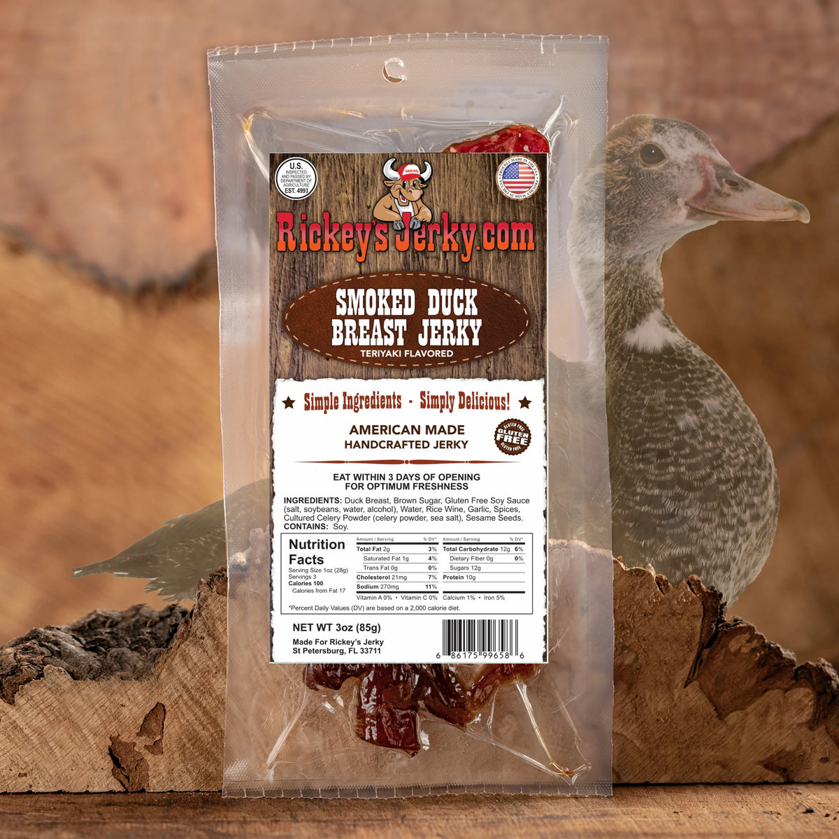 Rickey's Smoked Duck Breast Jerky