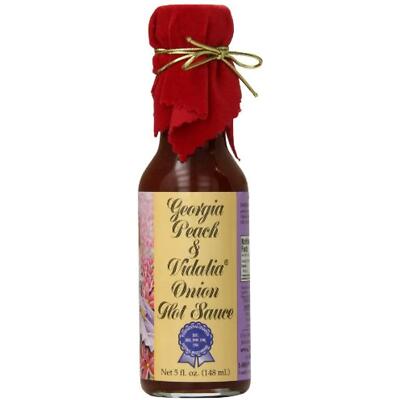Pepper's Georgia Peach and Vidalia Onion Hot Sauce with Red Velvet Top