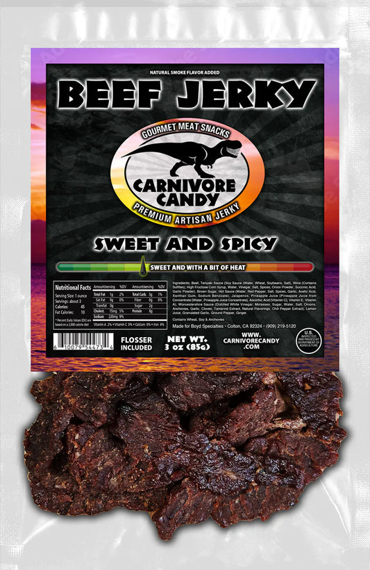 Carnivore Candy Sweet & Spicy Beef Jerky