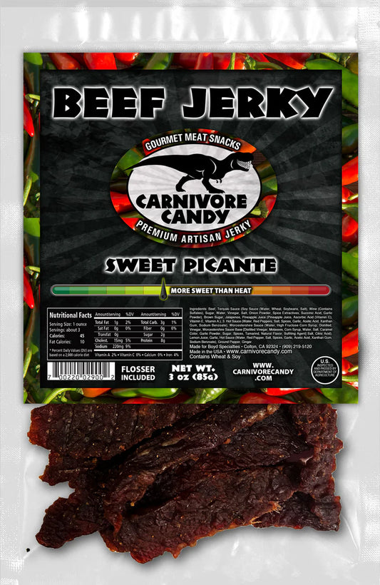 Carnivore Candy Sweet Picante Beef Jerky