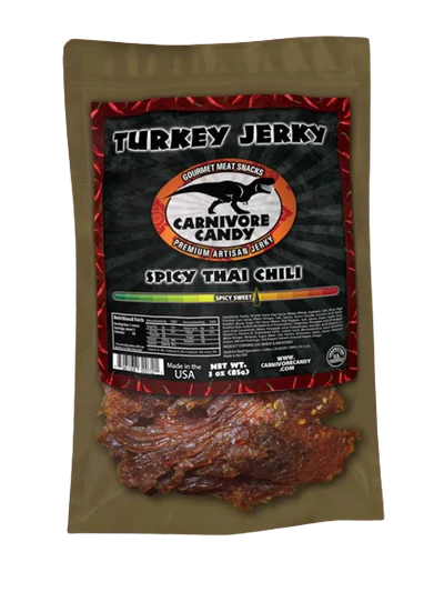 Carnivore Candy Spicy Thai Chili Turkey Jerky