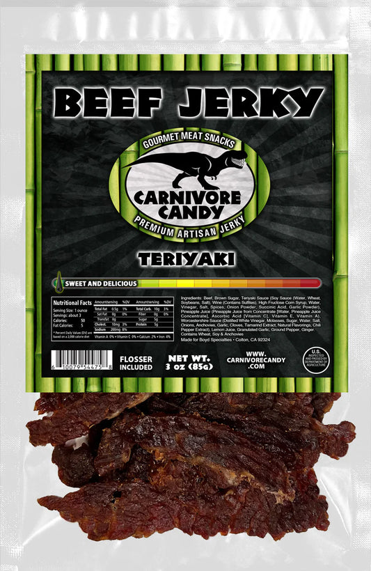 Carnivore Candy Teriyaki Beef Jerky