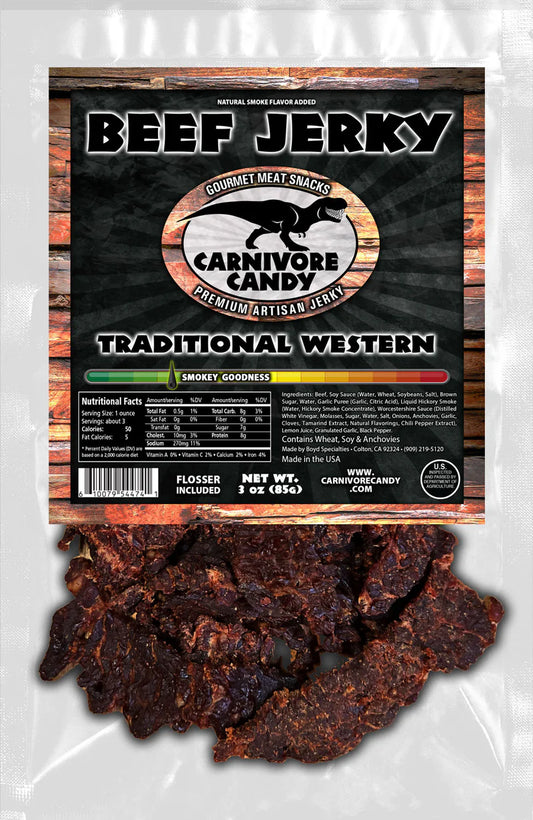 Carnivore Candy Traditional Western Beef Jerky